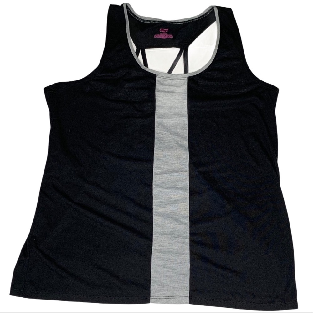 Zone Pro Black and Gray Tank Top